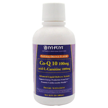 MRM Co-Q 10 100 mg with L-Carnitine 1000 mg, Liquid CoQ10, 16 oz, MRM