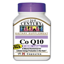 21st Century HealthCare Co-Q10 100 mg 75 Capsules, 21st Century Health Care