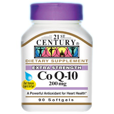 Co Q-10 200 mg, 90 Liquid Softgels, 21st Century HealthCare