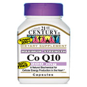 21st Century HealthCare Co-Q10 200 mg, 120 Capsules, 21st Century HealthCare