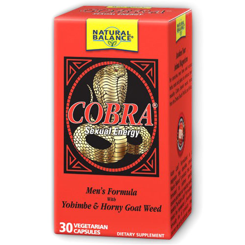 Natural Balance Cobra, Boosts Sexual Energy, 30 Veggie Caps, Natural Balance