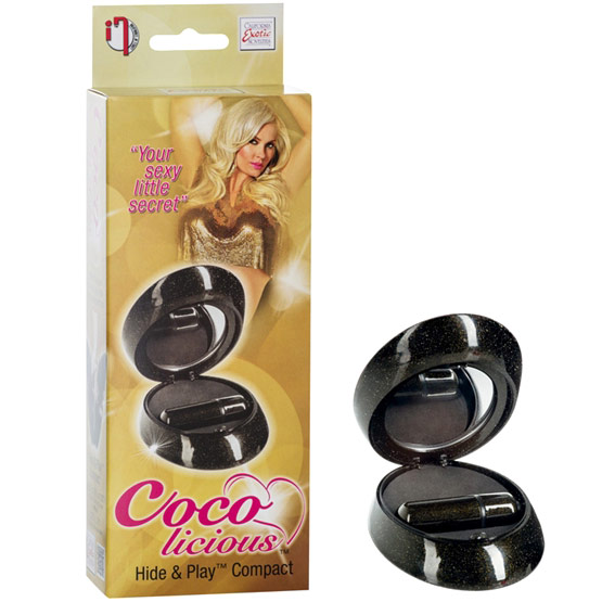Coco Licious Hide & Play Compact, Bullet Vibrator, Black, California Exotic Novelties