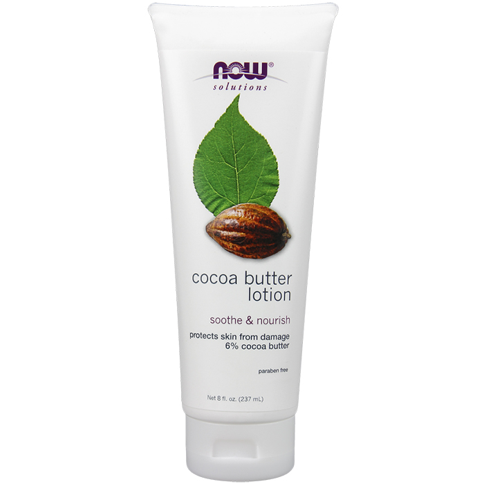 Cocoa Butter Lotion, 8 oz, NOW Foods
