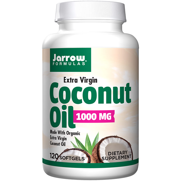 Coconut Oil Extra Virgin 1000 mg, 120 Softgels, Jarrow Formulas