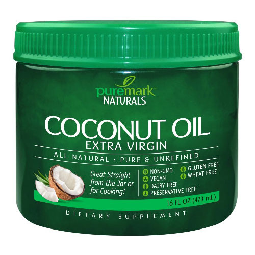 Coconut Oil Extra Virgin, 16 oz, PureMark Naturals