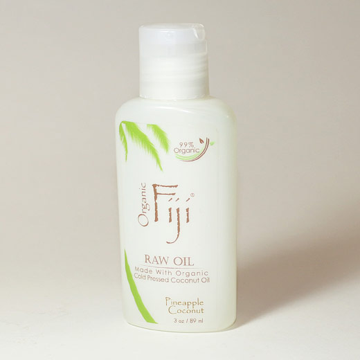 Organic Fiji Organic Virgin Coconut Oil, Pineapple, 3 oz, Organic Fiji