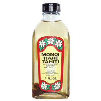 Monoi Tiare Coconut Oil Gardenia (Tiare) SPF6, 4 oz, Monoi Tiare