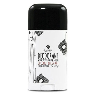 Coconut Reishi Charcoal Deodorant - Bergamot, 2.65 oz, Alaffia
