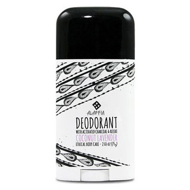 Coconut Reishi Charcoal Deodorant - Lavender, 2.65 oz, Alaffia