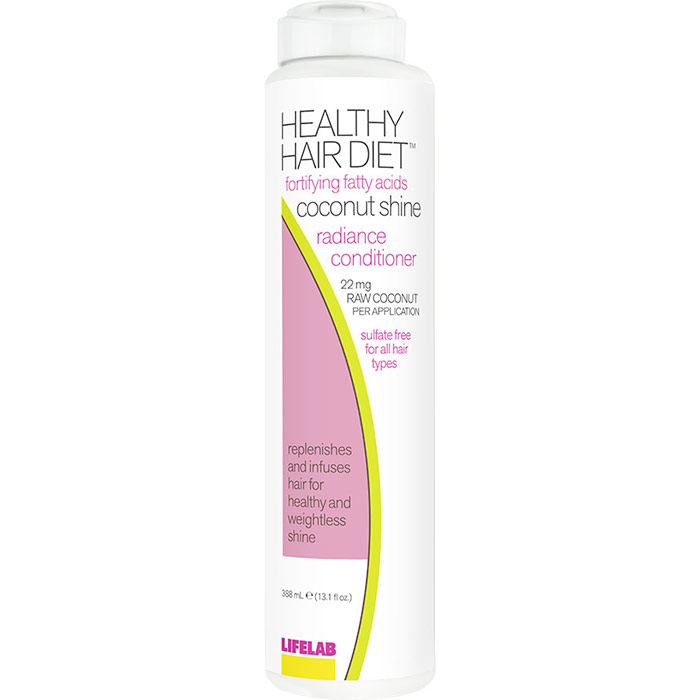 Healthy Hair Diet Fortifying Fatty Acids Coconut Shine Radiance Conditioner, 13.1 oz, LifeLab