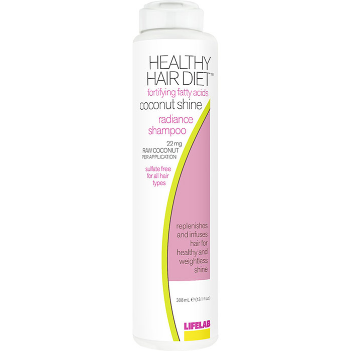 Healthy Hair Diet Fortifying Fatty Acids Coconut Shine Radiance Shampoo, 13.1 oz, LifeLab