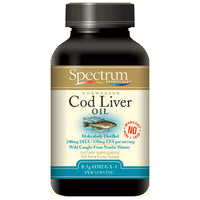 Spectrum Essentials Cod Liver Oil, 520 mg, 90 Softgels, Spectrum Essentials