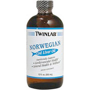Cod Liver Oil Emulsified Norwegian Lemon, 12 oz, Twinlab