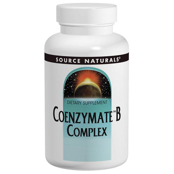 Coenzymate Vitamin B Complex with CoQ10 Sublingual Orange 120 tabs from Source Naturals