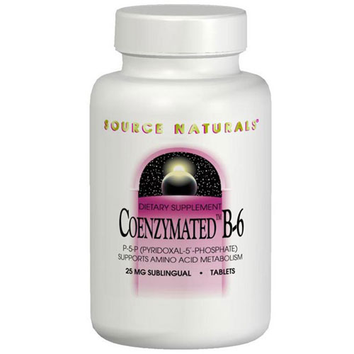 Coenzymated B-6 300mg, 30 Tablets, Source Naturals