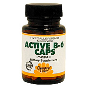 Coenzyme Active B-6 50 mg 30 Vegicaps, Country Life