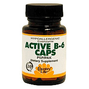 Country Life Coenzyme Active B-6 50 mg 30 Vegicaps, Country Life