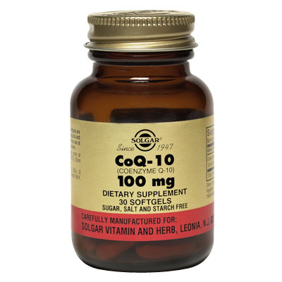 Coenzyme Q-10 100 mg, 90 Softgels, Solgar CoQ10