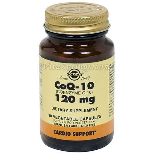 Coenzyme Q-10 120 mg, 30 Vegetable Capsules, Solgar CoQ10