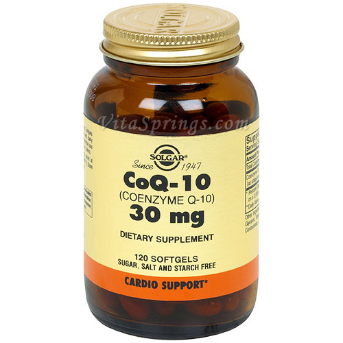 Coenzyme Q-10 30 mg, 120 Softgels, Solgar CoQ10