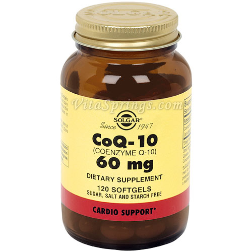 Coenzyme Q-10 60 mg, 120 Softgels, Solgar CoQ10