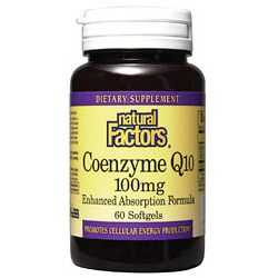 Coenzyme Q10 100mg 120 Softgels, Natural Factors