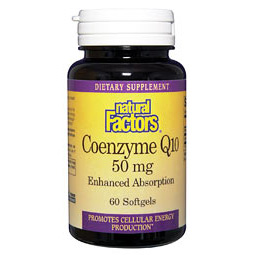 Natural Factors Coenzyme Q10 50mg 30 Softgels, Natural Factors