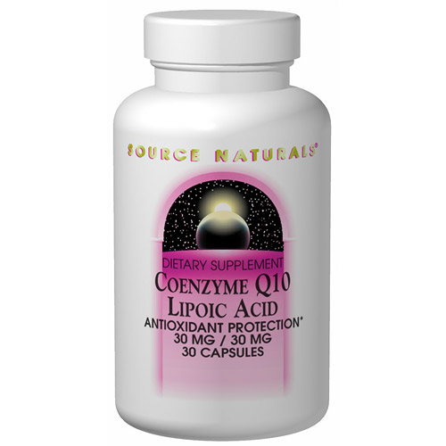 CoQ10 30mg/Alpha Lipoic Acid 30mg 60 caps from Source Naturals