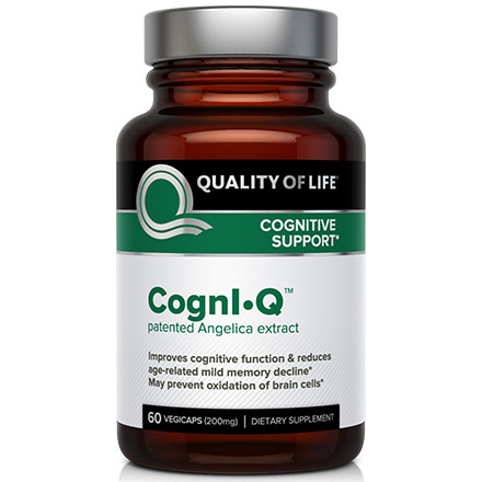 Cogni-Q, Patented Angelica Extract, 60 Vegicaps, Quality of Life Labs