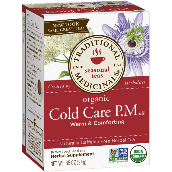Traditional Medicinals Teas Cold Care PM Tea 16 bags, Traditional Medicinals Teas
