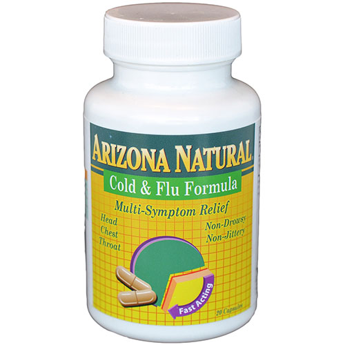 Arizona Natural Cold & Flu Formula, 60 Capsules, Arizona Natural