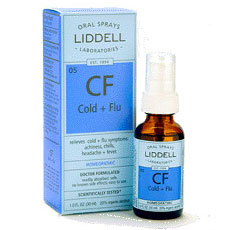 Liddell Laboratories Liddell Cold + Flu Homeopathic Spray, 1 oz