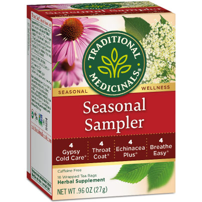 Cold Season Tea Sampler 16 bags, Traditional Medicinals Teas