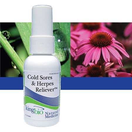 King Bio Homeopathic (KingBio) Cold Sores & Herpes Reliever, 2 oz, King Bio Homeopathic (KingBio)