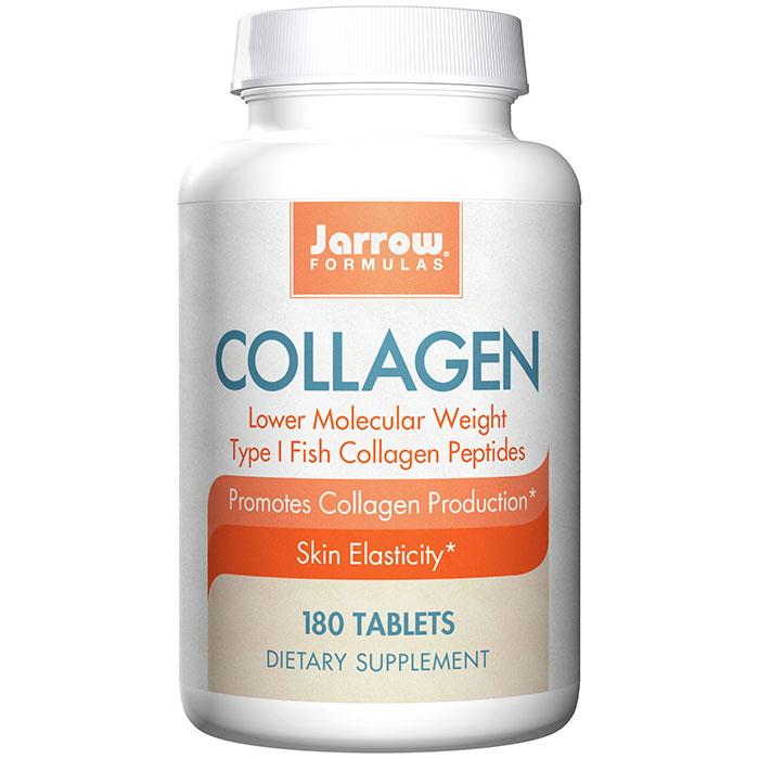 Collagen, Type 1 Fish Collagen Peptides, 180 Tablets, Jarrow Formulas