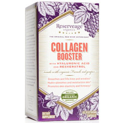 Collagen Booster, with Hyaluronic Acid & Resveratrol, 120 Veggie Capsules, ReserveAge Organics