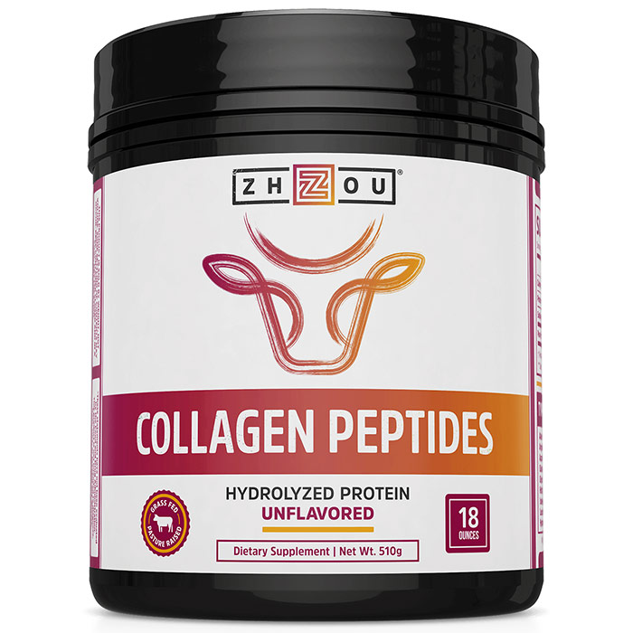 Collagen Peptides, 18 oz, Zhou Nutrition