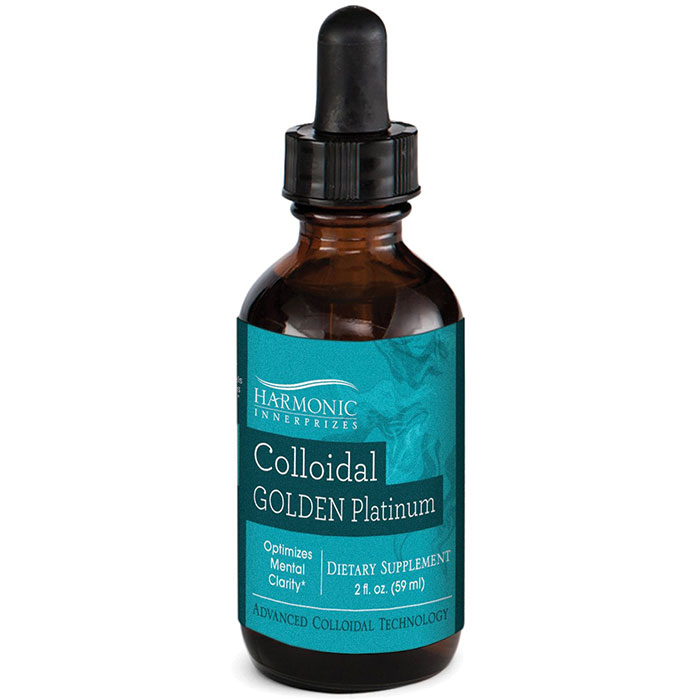 Colloidal Golden Platinum, Liquid Supplement, 2 oz, Harmonic Innerprizes