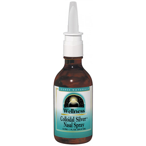 Wellness Colloidal Silver Nasal Spray 10 ppm 2 fl oz from Source Naturals
