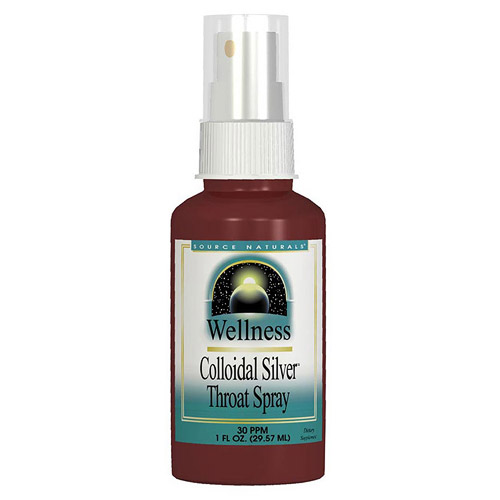 Source Naturals Wellness Colloidal Silver Throat Spray 30 ppm 2 fl oz from Source Naturals