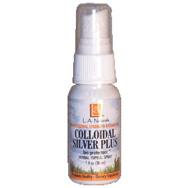 Colloidal Silver Plus Tea Tree Oil, Topical Herbal Spray, 1 oz, L.A. Naturals