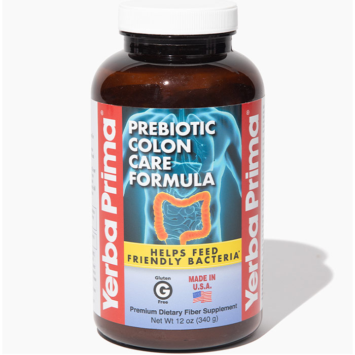 Prebiotic Colon Care Formula Powder, 12 oz, Yerba Prima