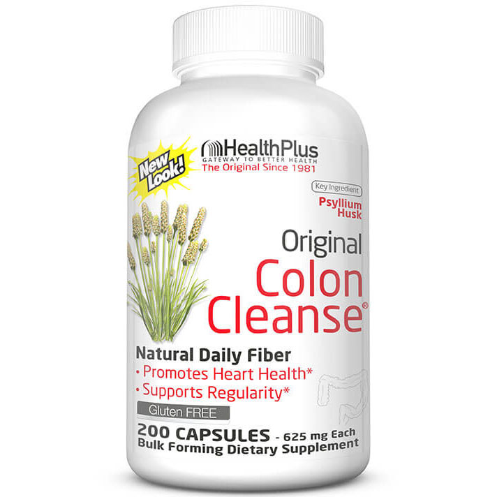 Original Colon Cleanse Caps, 200 Capsules, Health Plus Inc.