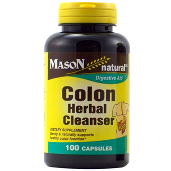 Mason Natural Colon Herbal Cleanser, 100 Capsules, Mason Natural