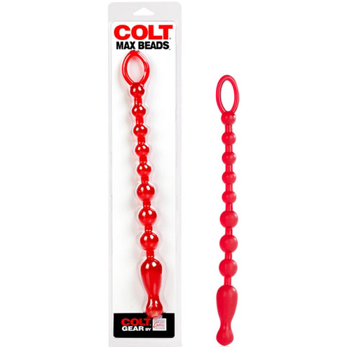 Colt Max Beads, Red, California Exotic Novelties