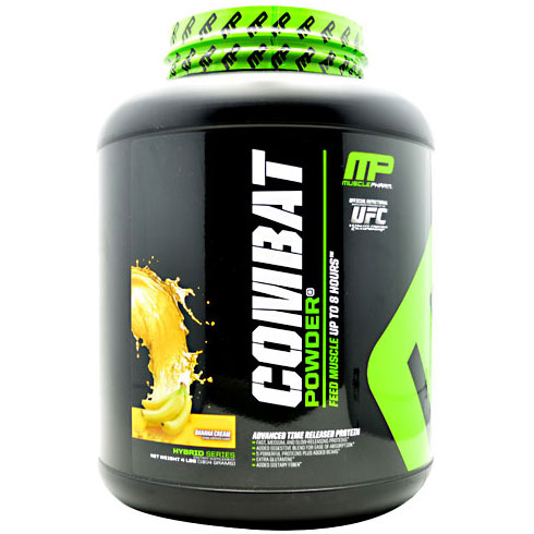 Muscle Pharm Combat Powder, Advanced Time Release Protein, 4 lb