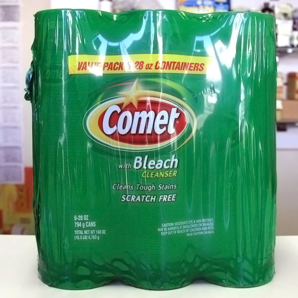 Comet Powder Cleanser with Bleach, 28 oz x 6 Cans