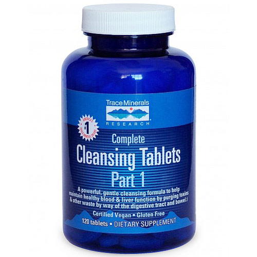 Trace Minerals Research Complete Cleansing Tablets Part 1, 120 Tablets, Trace Minerals Research