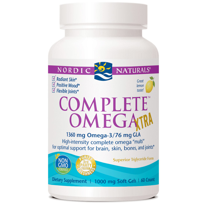 Complete Omega Xtra - Lemon, 60 Softgels, Nordic Naturals