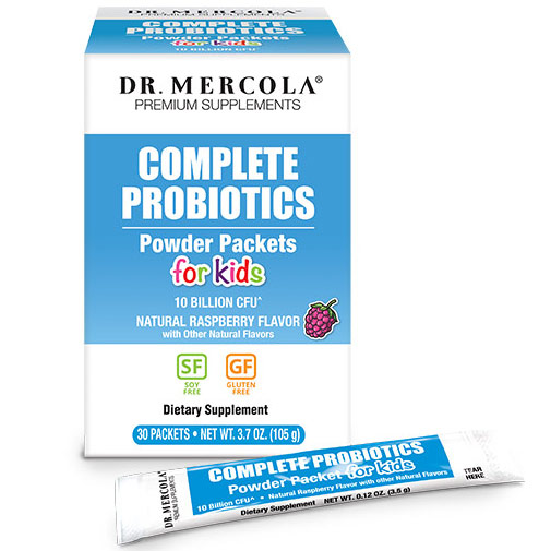 Complete Probiotics Powder Packets for Kids, 30 Packets, Dr. Mercola